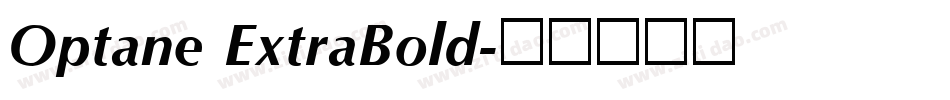 Optane ExtraBold字体转换